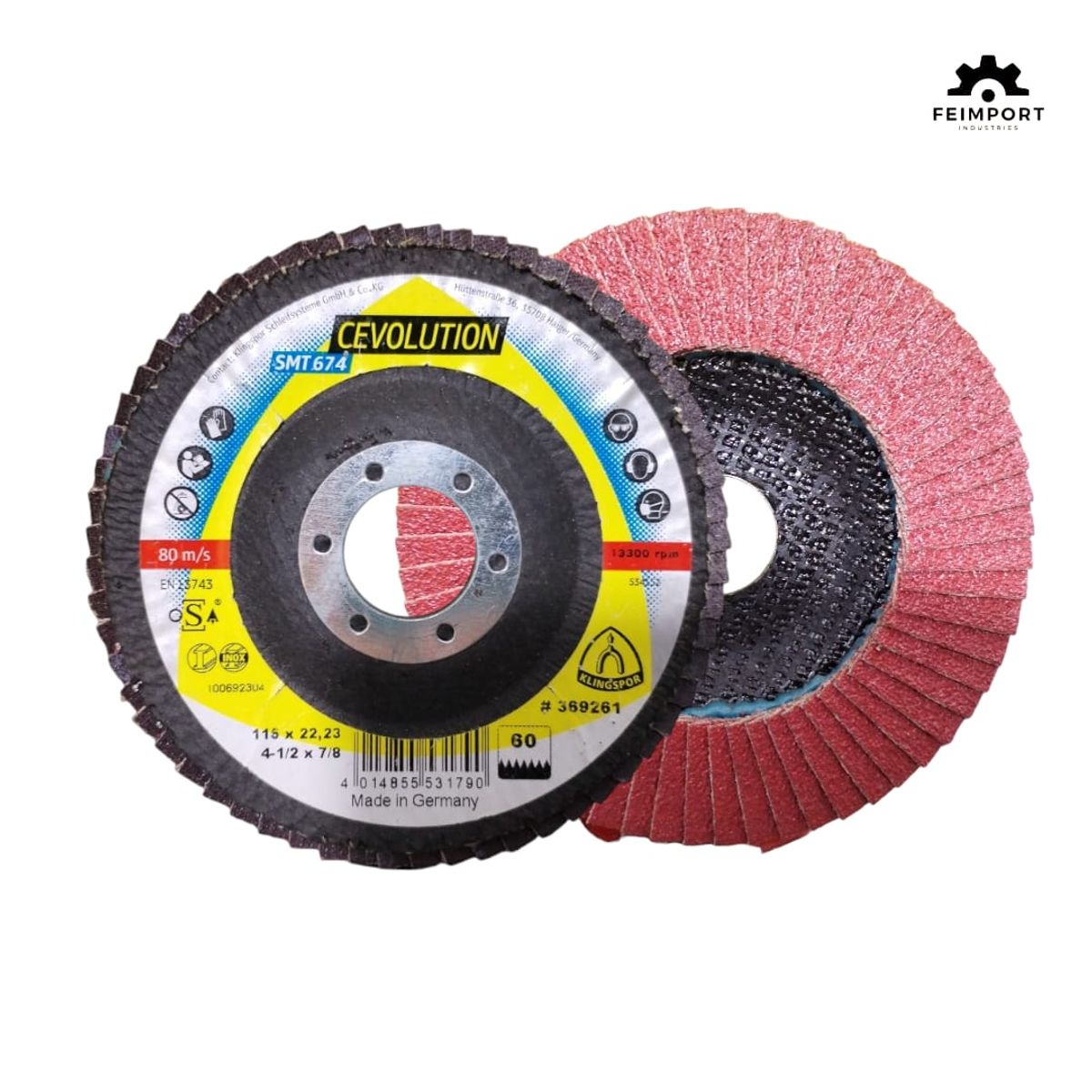 KLINGSPOR - Discos flap para Acero 4.5  Supra SMT647 KLINGSPOR