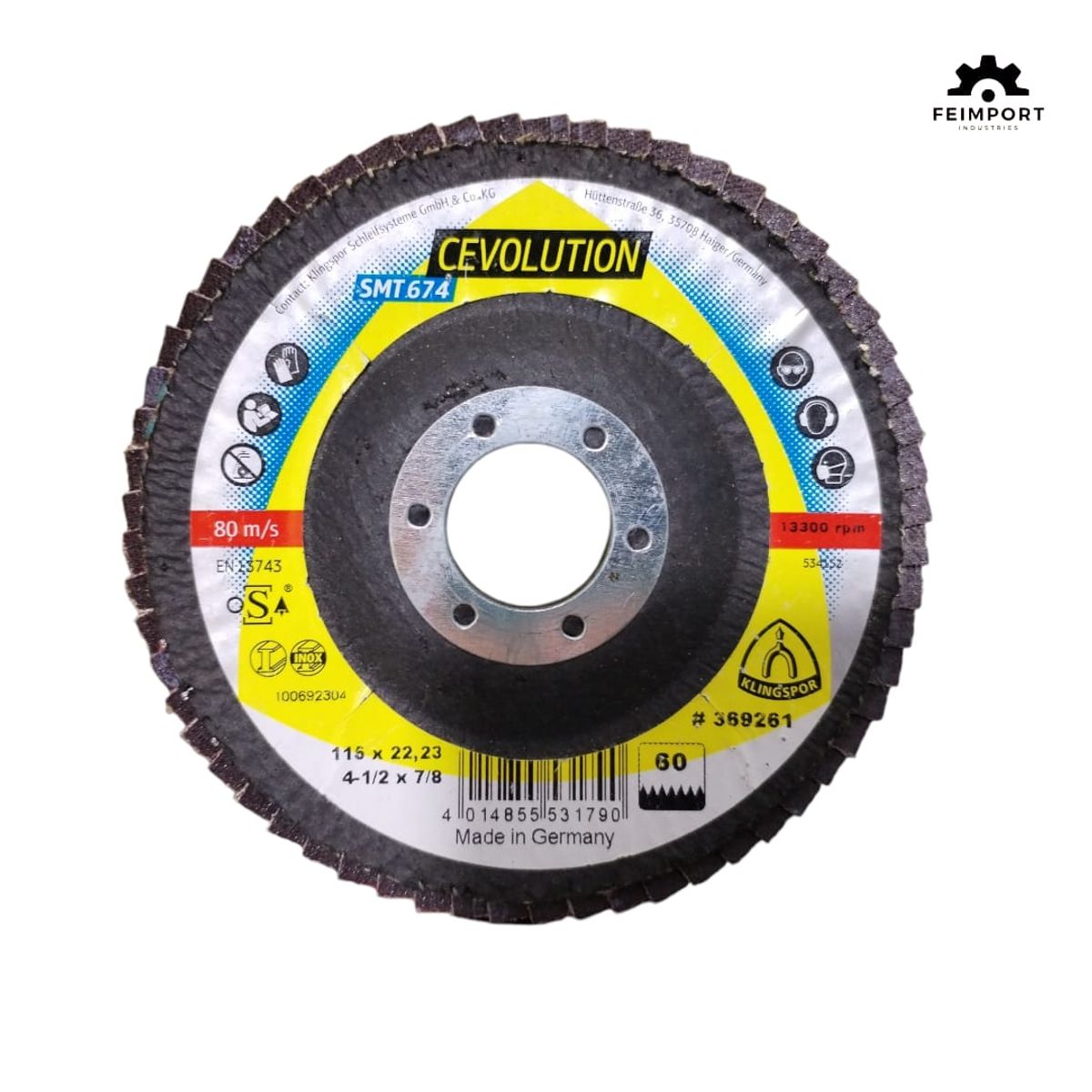 KLINGSPOR - Discos flap para Acero 4.5  Supra SMT647 KLINGSPOR