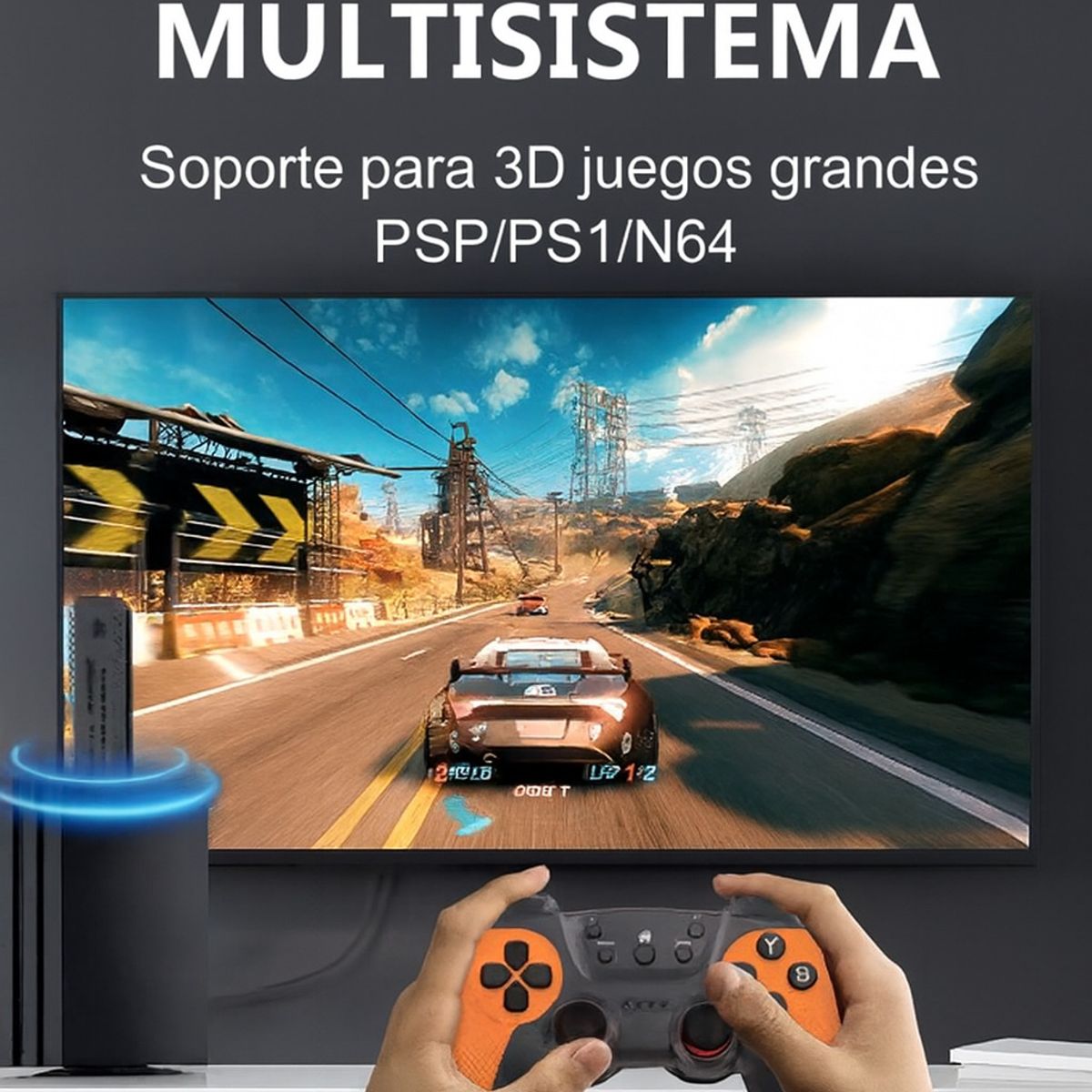 OEM - Consola  X2 Ultra con doble mando inalámbrico, 4K, HD, 40.000 juegos, 128 GB