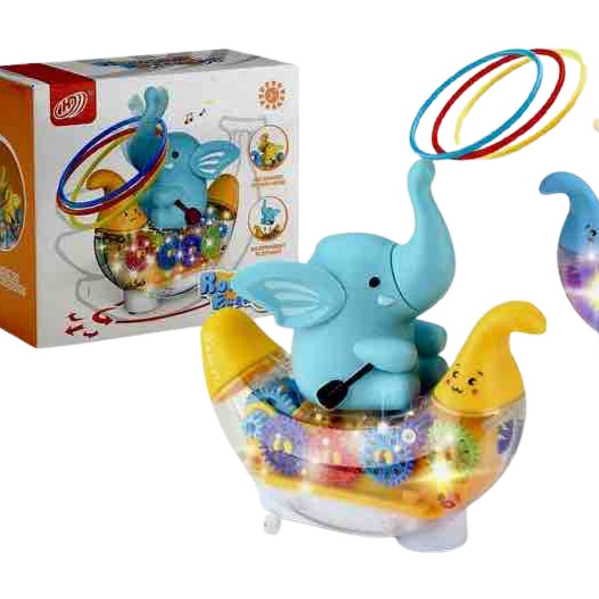 GENERICO - Juguete Interactivo Bebé Elefante Multicolor musical