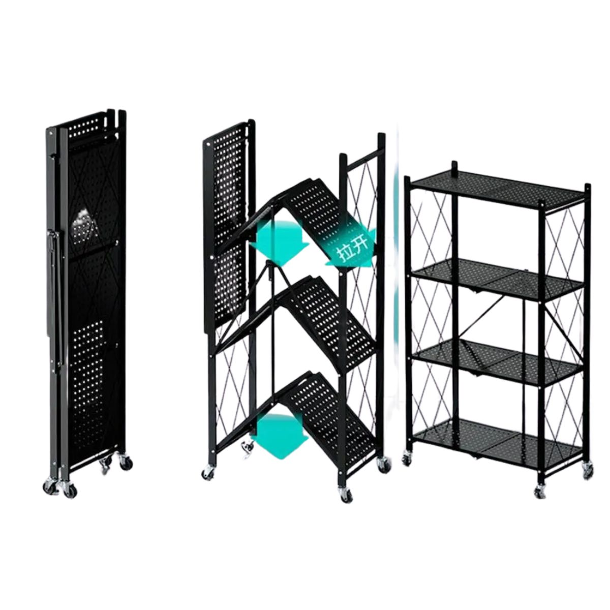 GENERICO - Estante De Almacenamiento Plegables 5 Niveles