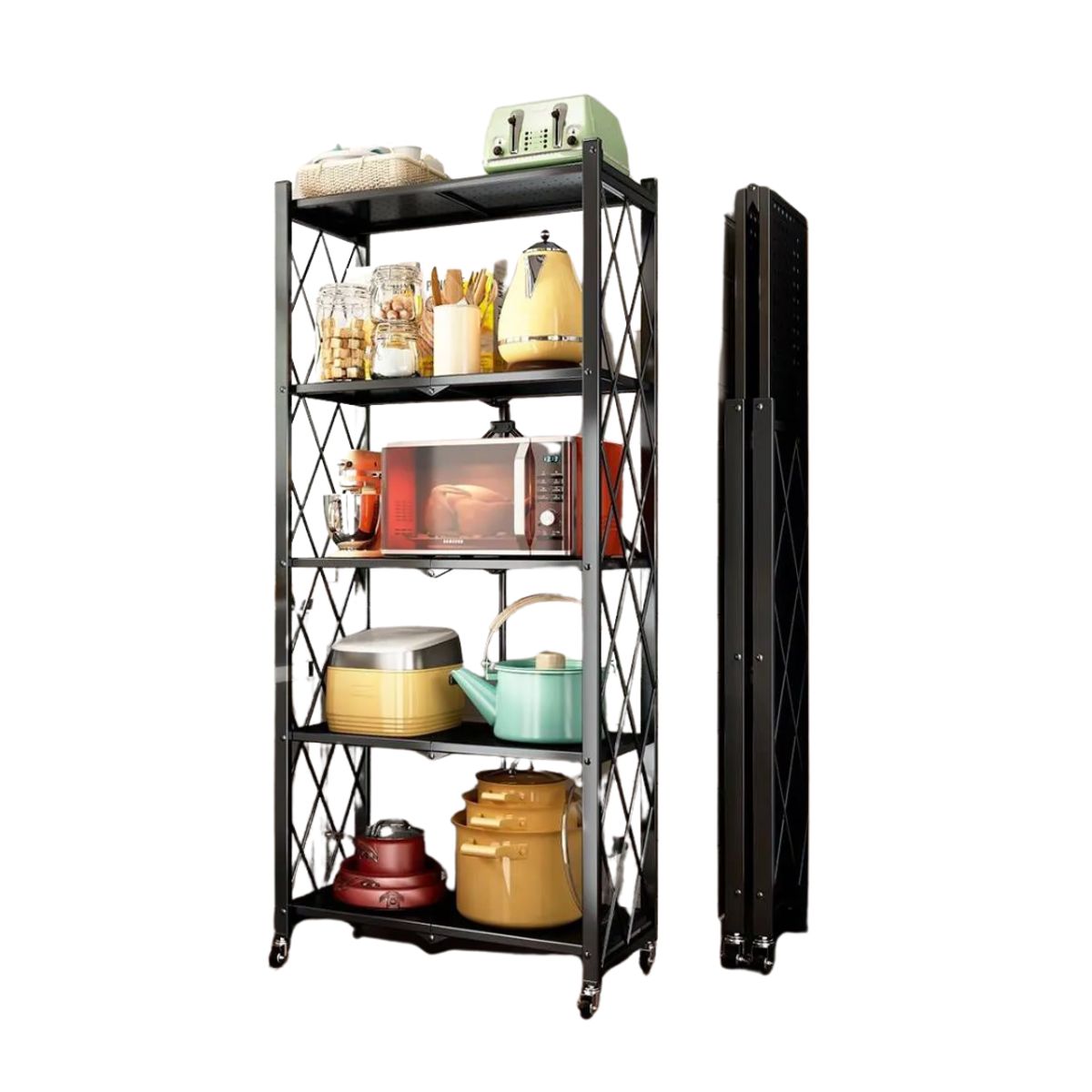 GENERICO - Estante De Almacenamiento Plegables 5 Niveles