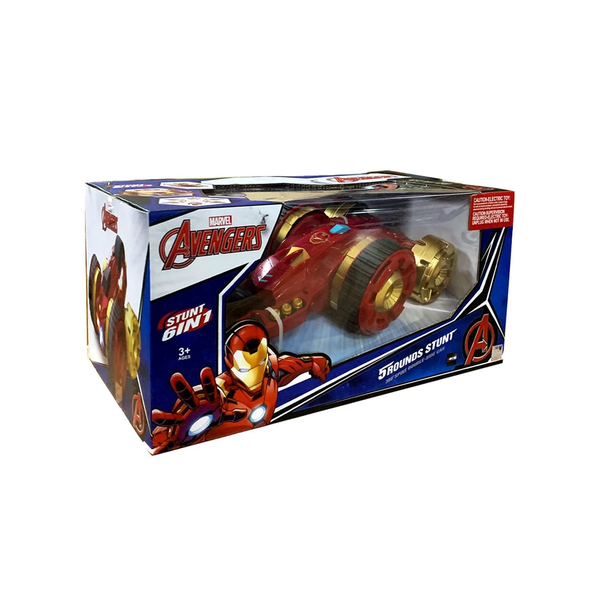 MARVEL - Juguete Carro Teledirigido de Marvel Iron Man Acrobático con Control