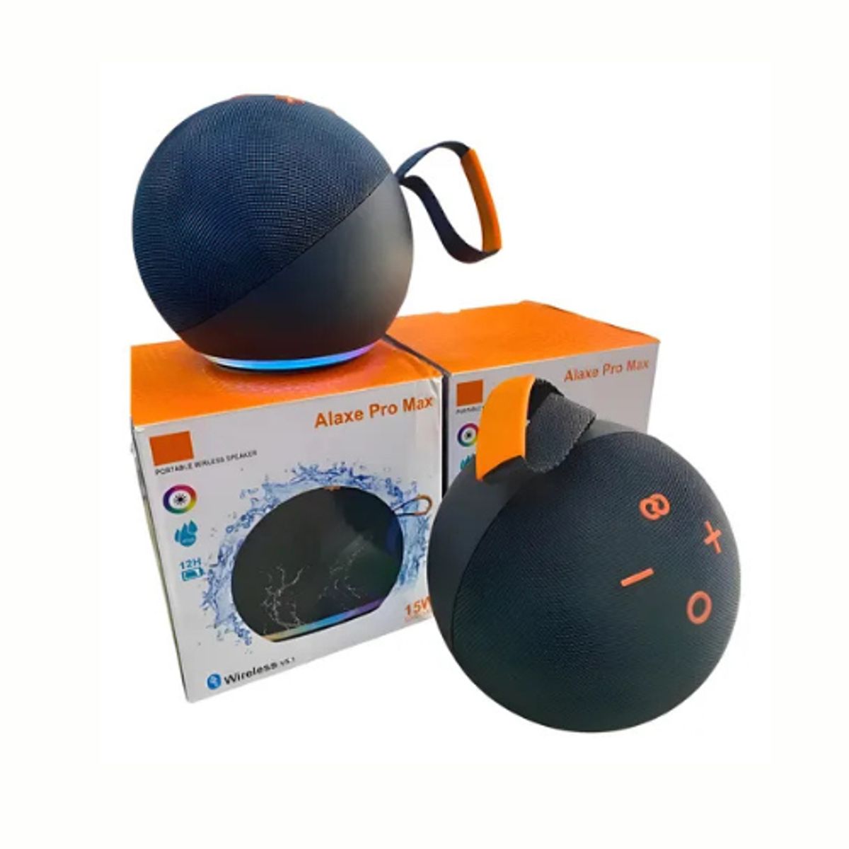 GENERICO - Parlante Altavoz Alaxe Pro Max  Bluetooth Portatil Asistente Azul acero