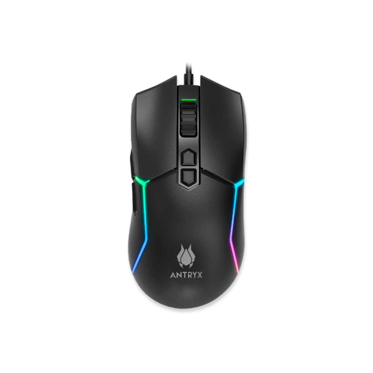 ANTRYX - Mouse Gaming Antryx M770 Rgb 12.8K Alta Precisión Personalizable Ergonomía Colorido