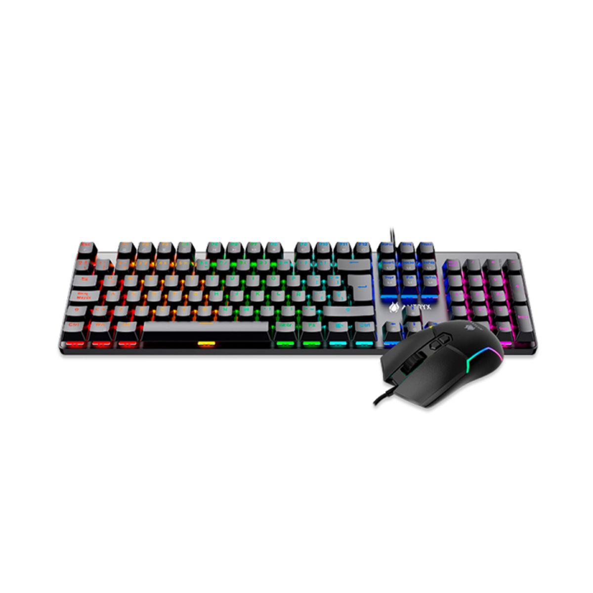 ANTRYX - Teclado Y Mouse Gaming Antryx Gc-3500 Sw Blue Rgb Mecánico Con Iluminación Personalizable