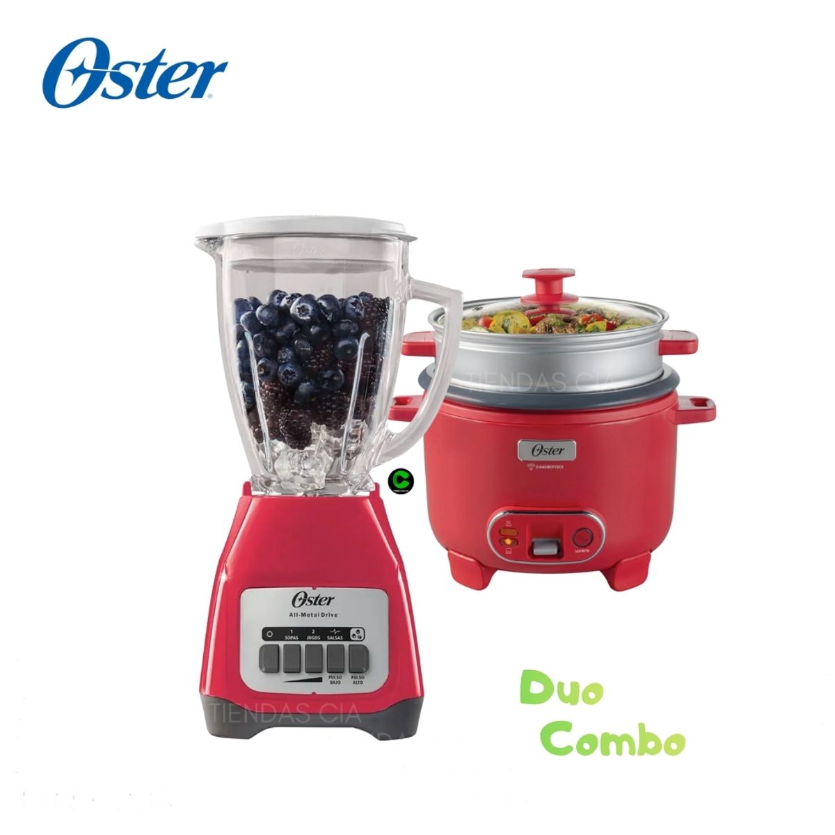 OSTER - Dúo Oster Licuadora BLSTKAGMPB y Olla  Arrocera CKSTRC10DFPNK