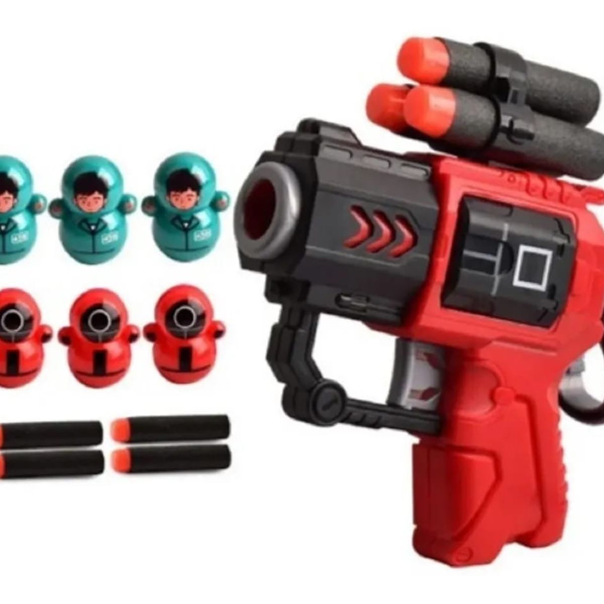 GENERICO - SET DE PISTOLA CON DARDOS DE ESPUMA PARA NIÑO