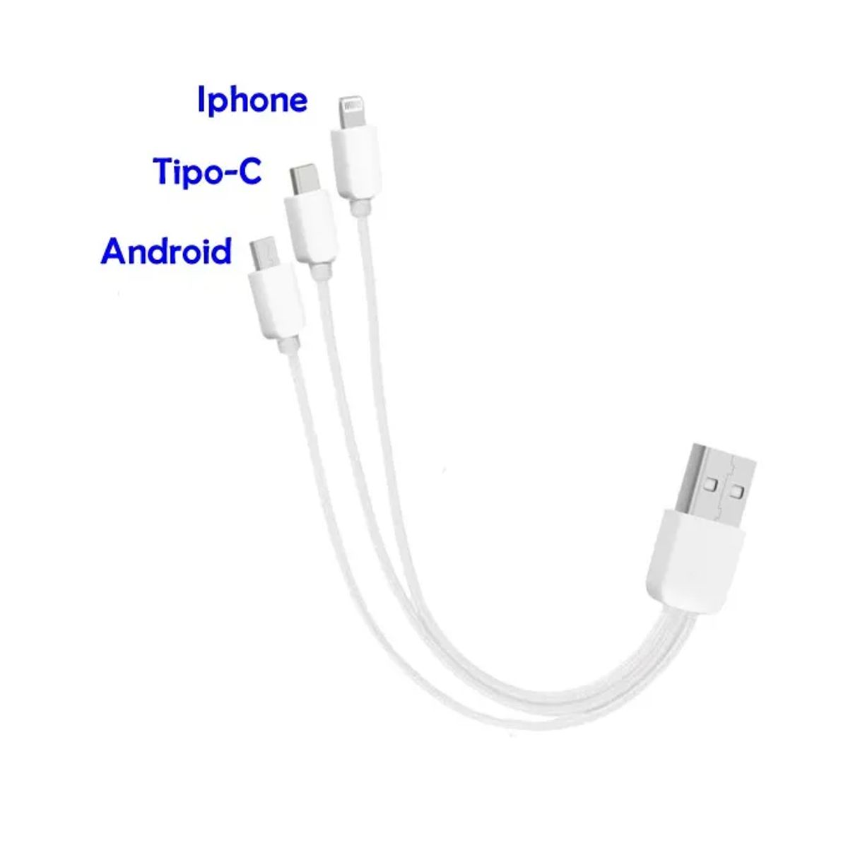 GENERICO - CABLE 3 EN 1 USB – IPHONE / TIPO-C / ANDROID