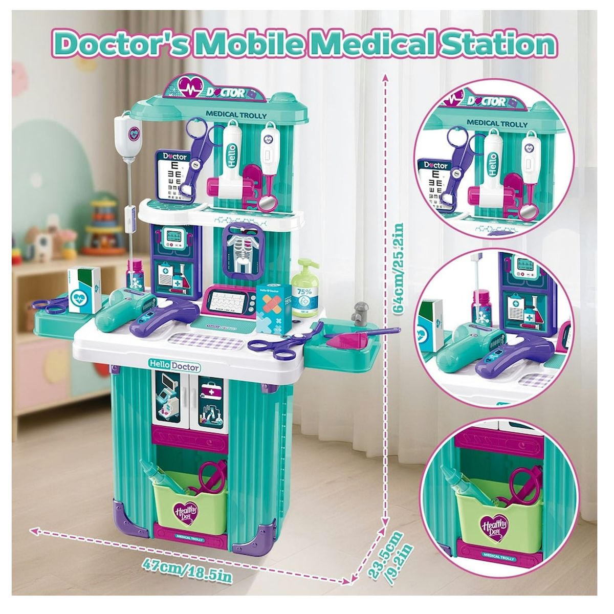 GENERICO - Set de Doctor Maleta para Niños 2en1