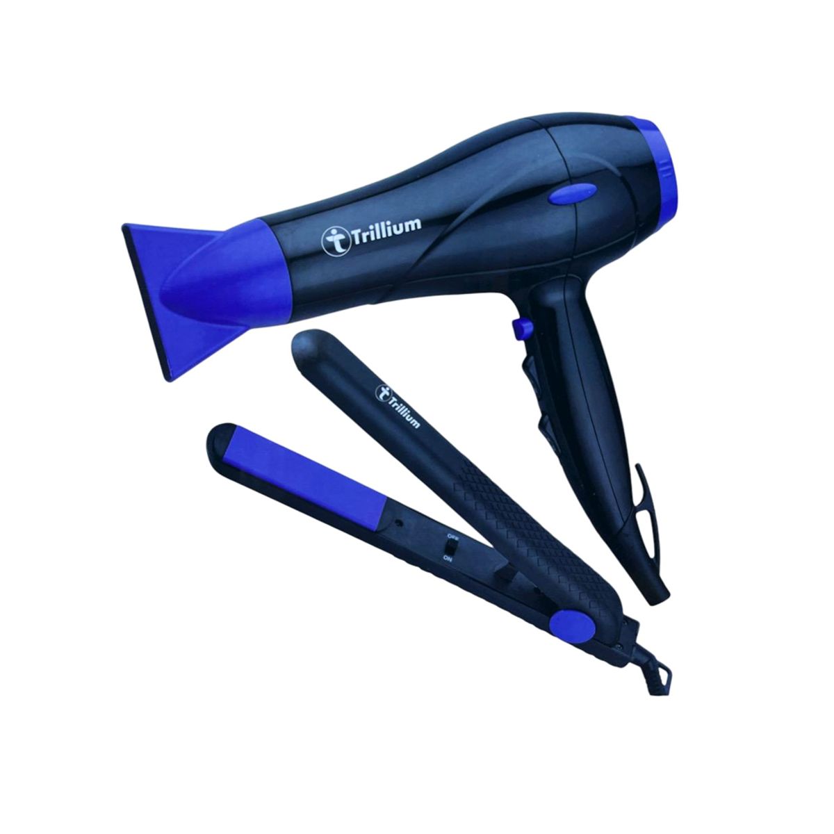 GENERICO - Combo de Secadora y Alisador de cabello  TRILLIUM TX-H357