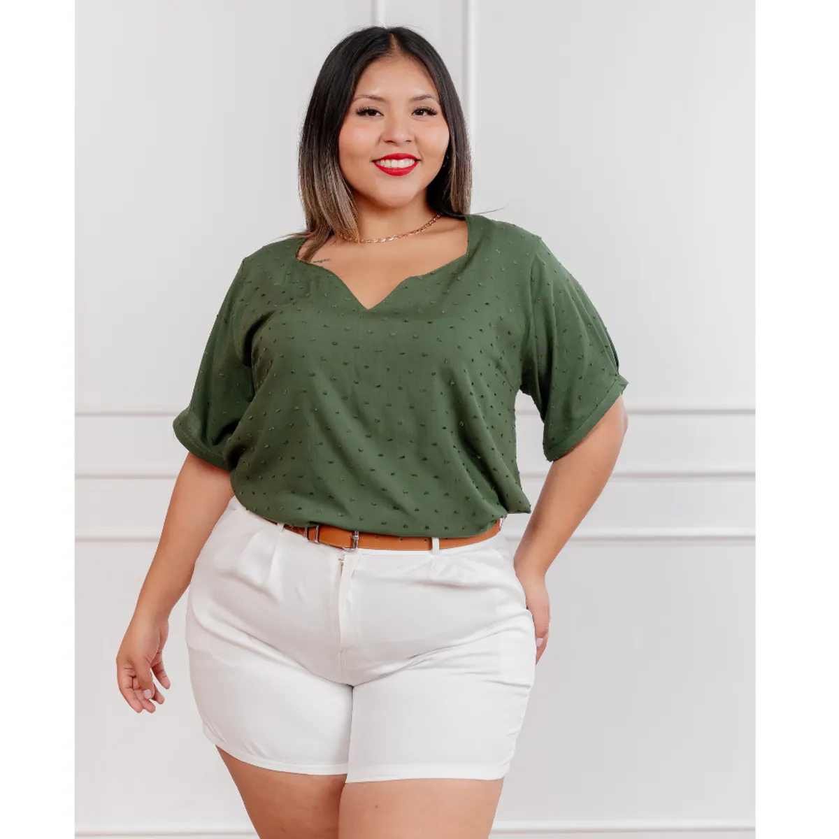 GENERICO - Blusa casual mujer manga corta