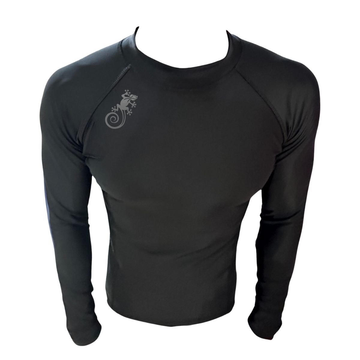 AQUA&MODA - LICRA CON PROTECCION UV AQUAMODA LAMHNLGR UNISEX NEGRO LOGO GRIS REFLECTIVO