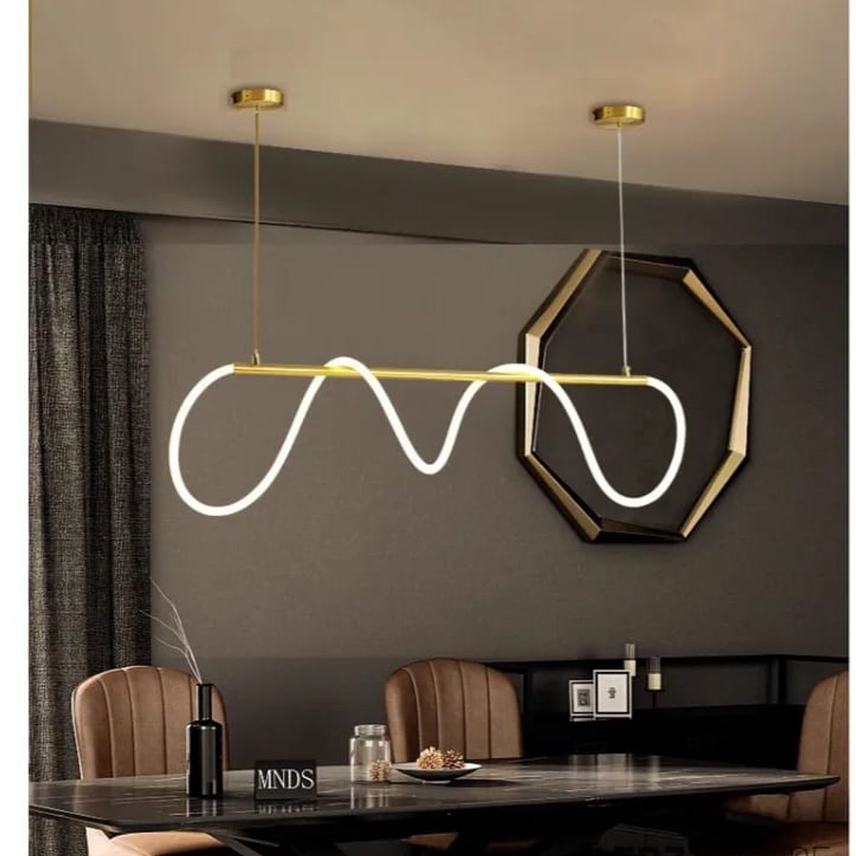 GENERICO - Lámpara de techo cordano led 3 luces decorativa