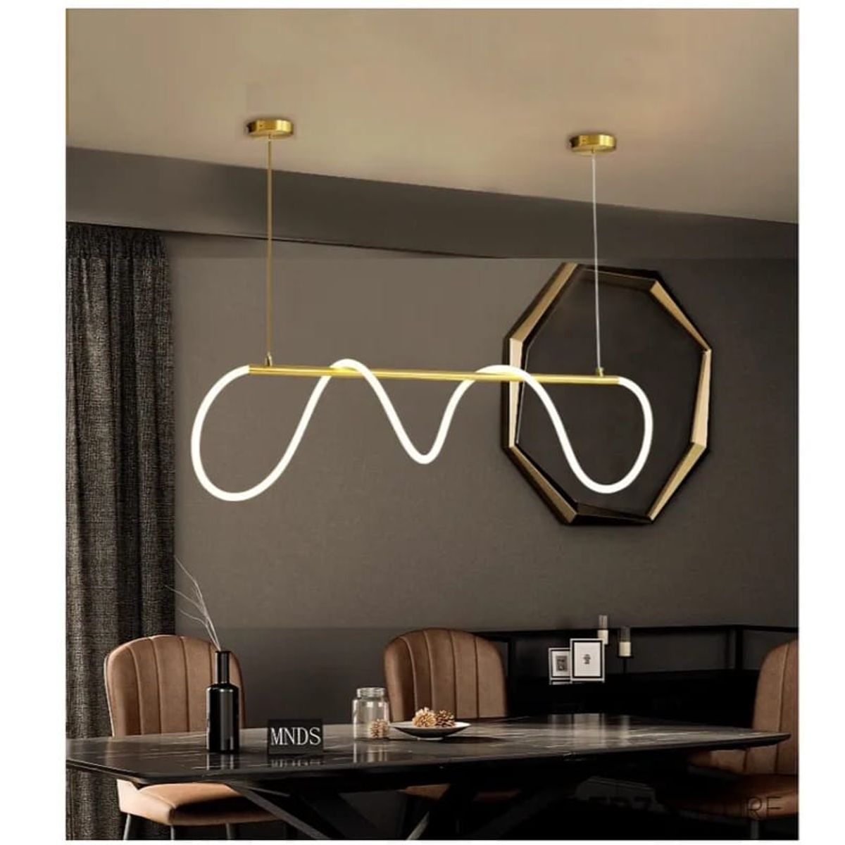 GENERICO - Lámpara de techo cordano led 3 luces decorativa