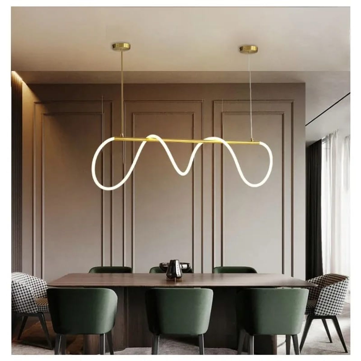 GENERICO - Lámpara de techo cordano led 3 luces decorativa