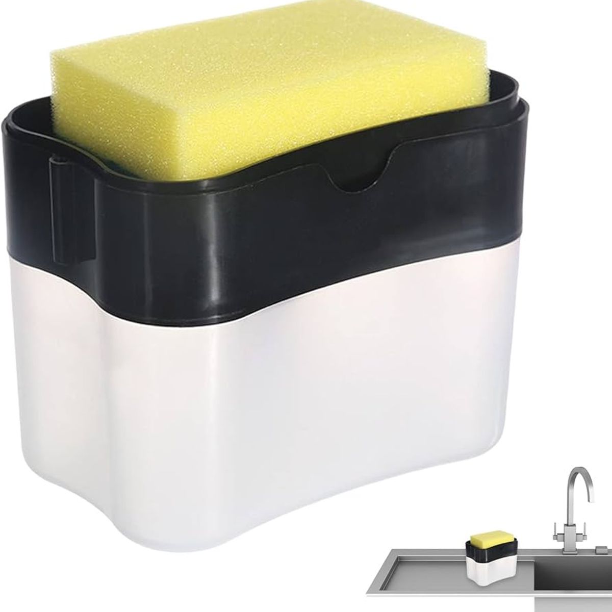 GENERICO - Dispensador de Jabón Líquido para Cocina  COLOR NEGRO