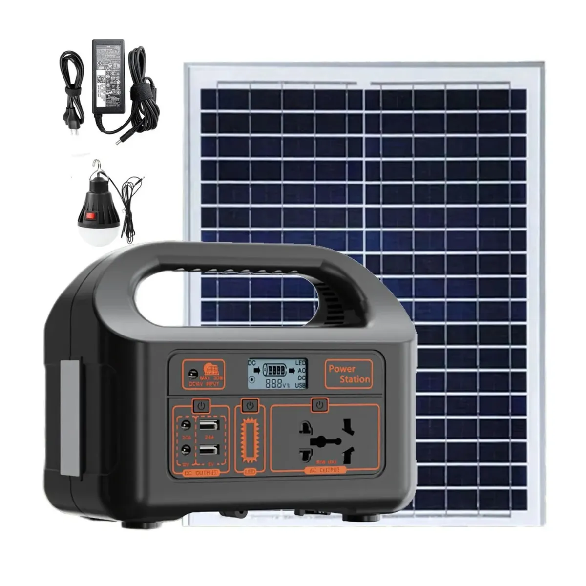 OEM - Generador Solar y Recargable Portátil para Acampar de 150W