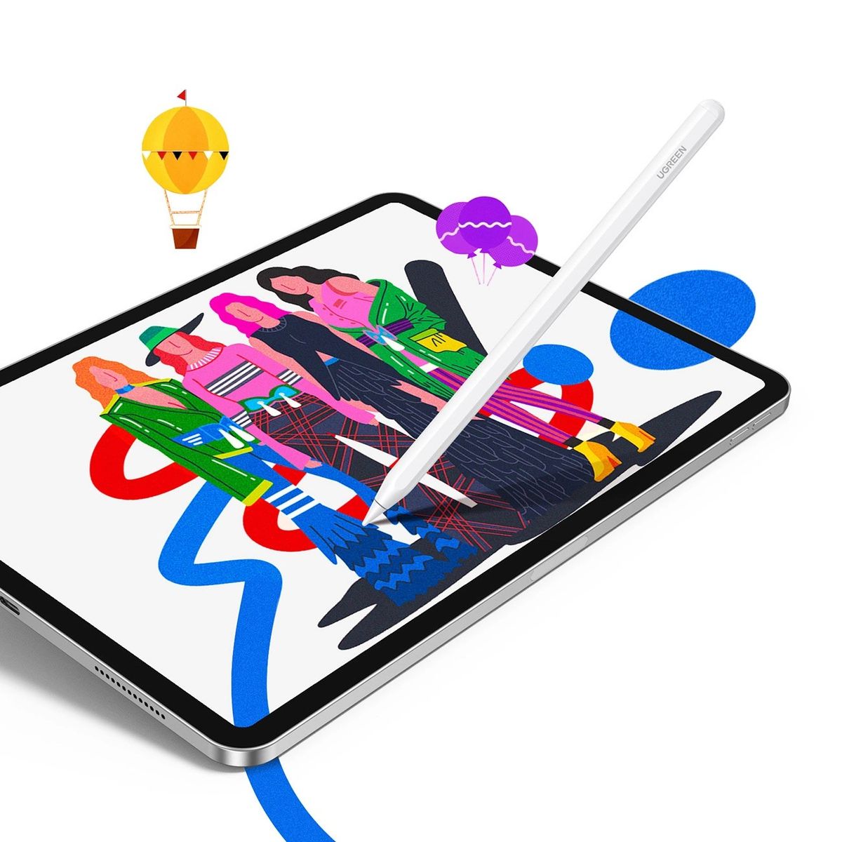 UGREEN - Lápiz Pencil iPad Pro 11 con Carga Inalámbrica Pluma Smart Stylus Universal Ugreen LP653 - 15910