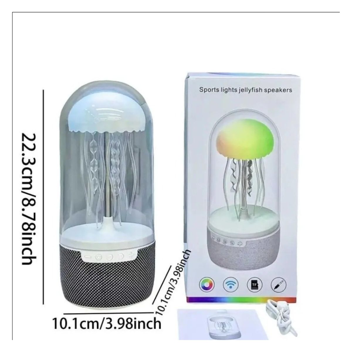 OEM - Medusa Parlante Recargable Con Luces de Colores