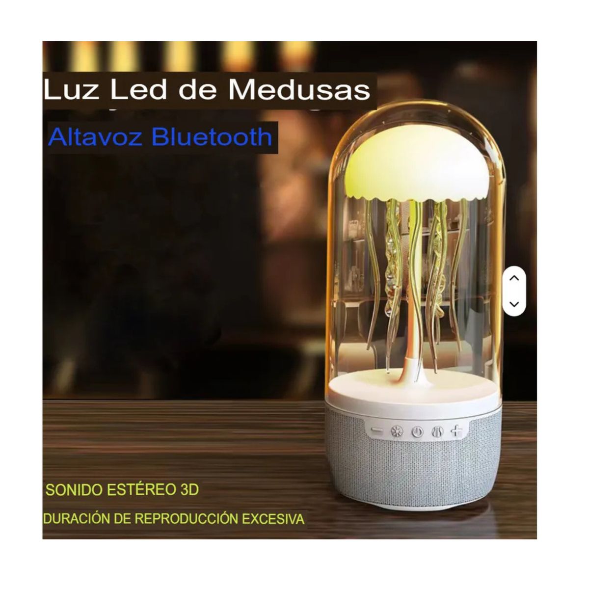 OEM - Medusa Parlante Recargable Con Luces de Colores
