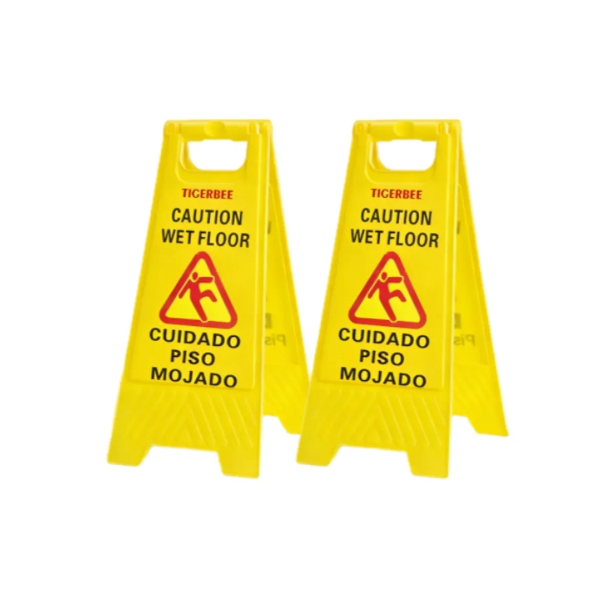GENERICO - 2 PIEZAS Señales de precaución de piso mojado, señales de advertencia de seguridad plegables