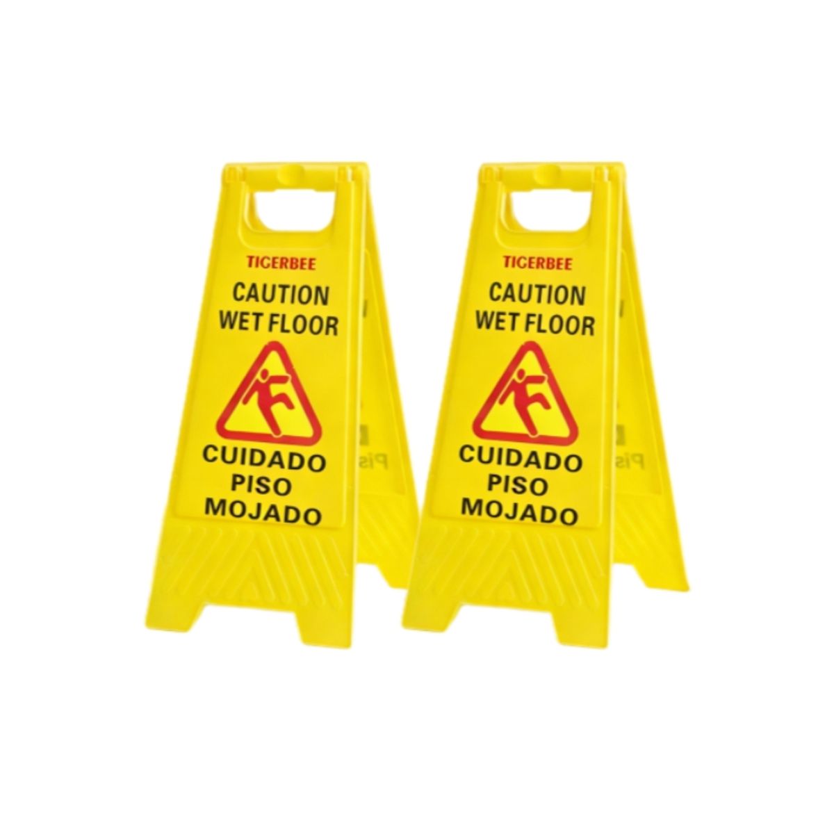 GENERICO - 2 PIEZAS Señales de precaución de piso mojado, señales de advertencia de seguridad plegables
