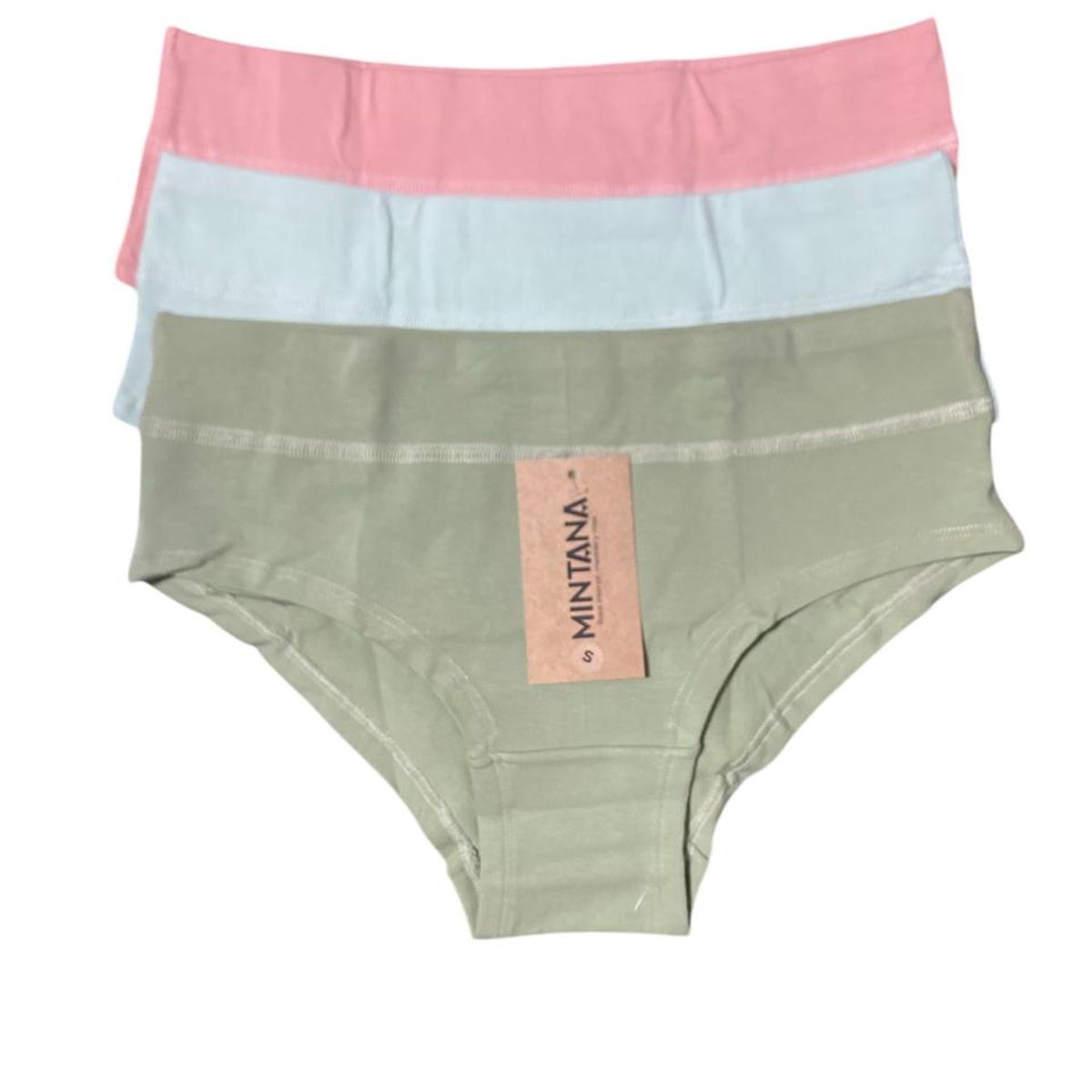 MINTANA - PACK 3 HIKINI ALGODON MUJER PASTELES
