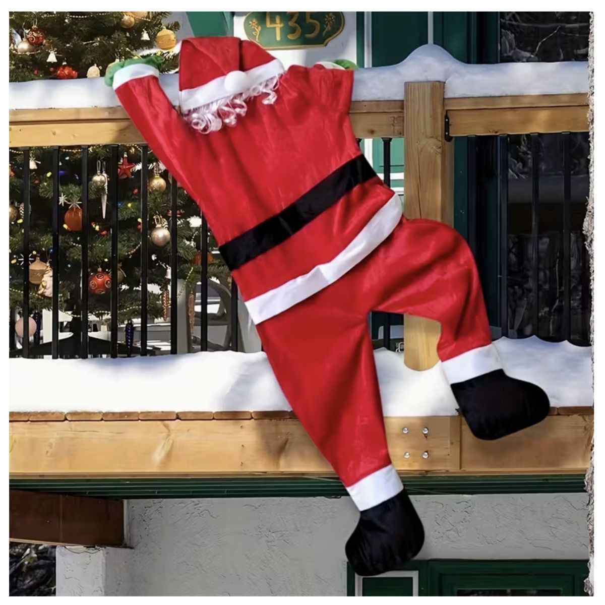 SIGNATURE PERU - Gran Santa Claus  Papá Noel Colgante  - 1m x 0,5m