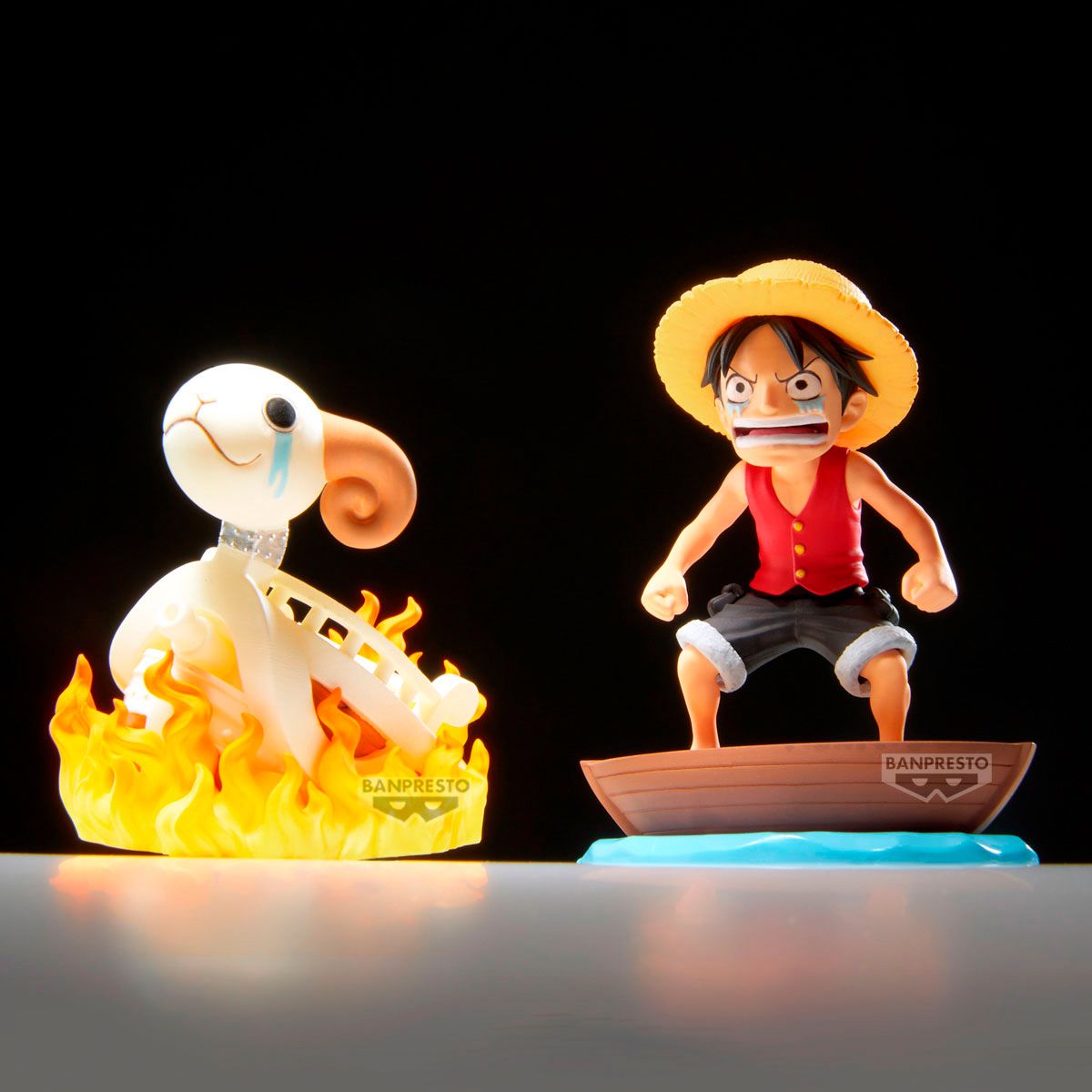 BANPRESTO - FIGURA COLECCIONABLE BANDAI DE ONE PIECE WCF LOG STORIES LUFFY-MERRY