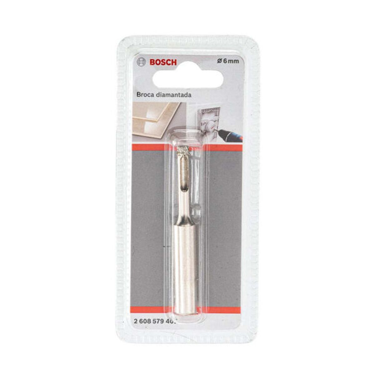 BOSCH - Broca Diamantada Bosch  6mm para Porcelanato