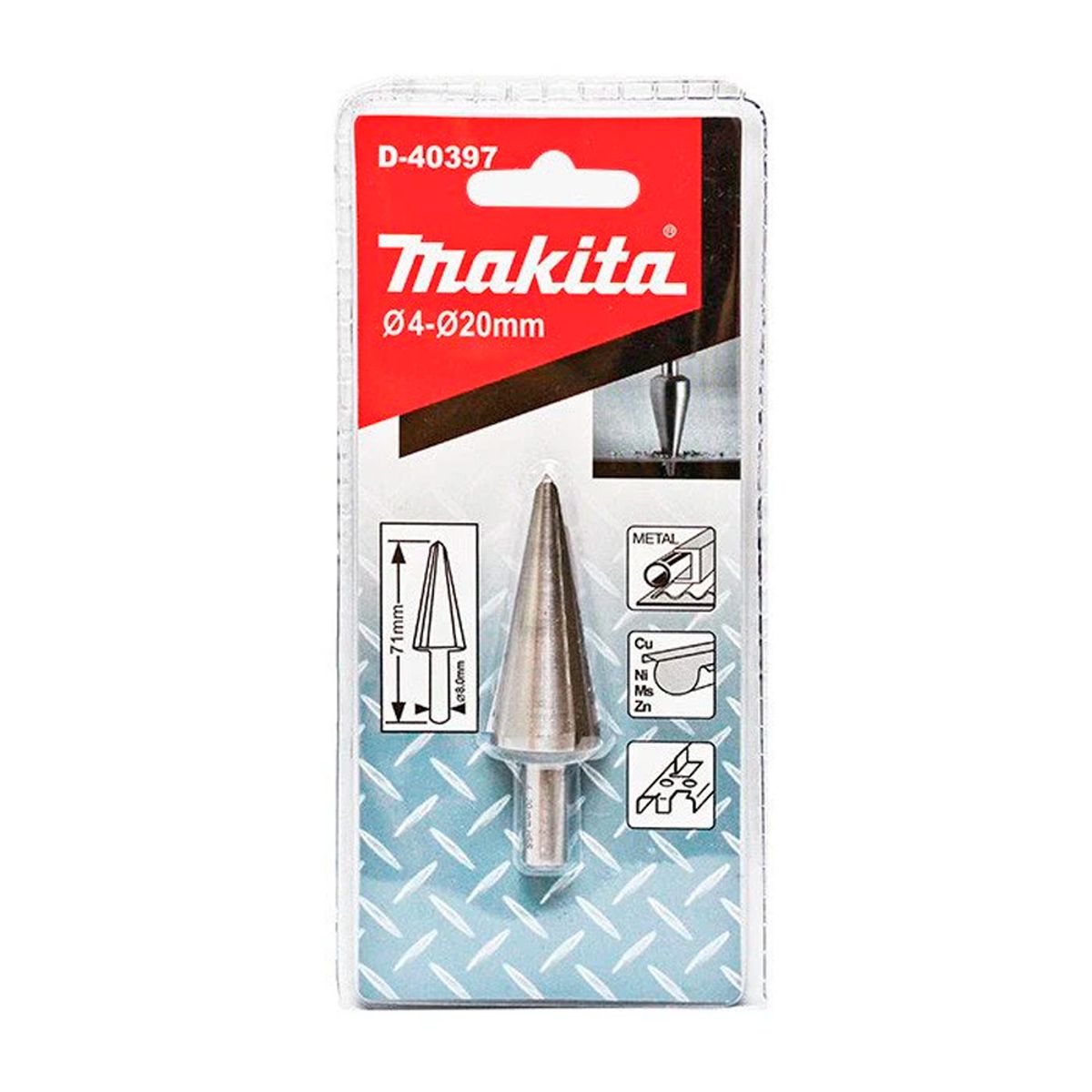 MAKITA - Broca Conica Recta Makita 4-20MmVastago Triangular D-40397