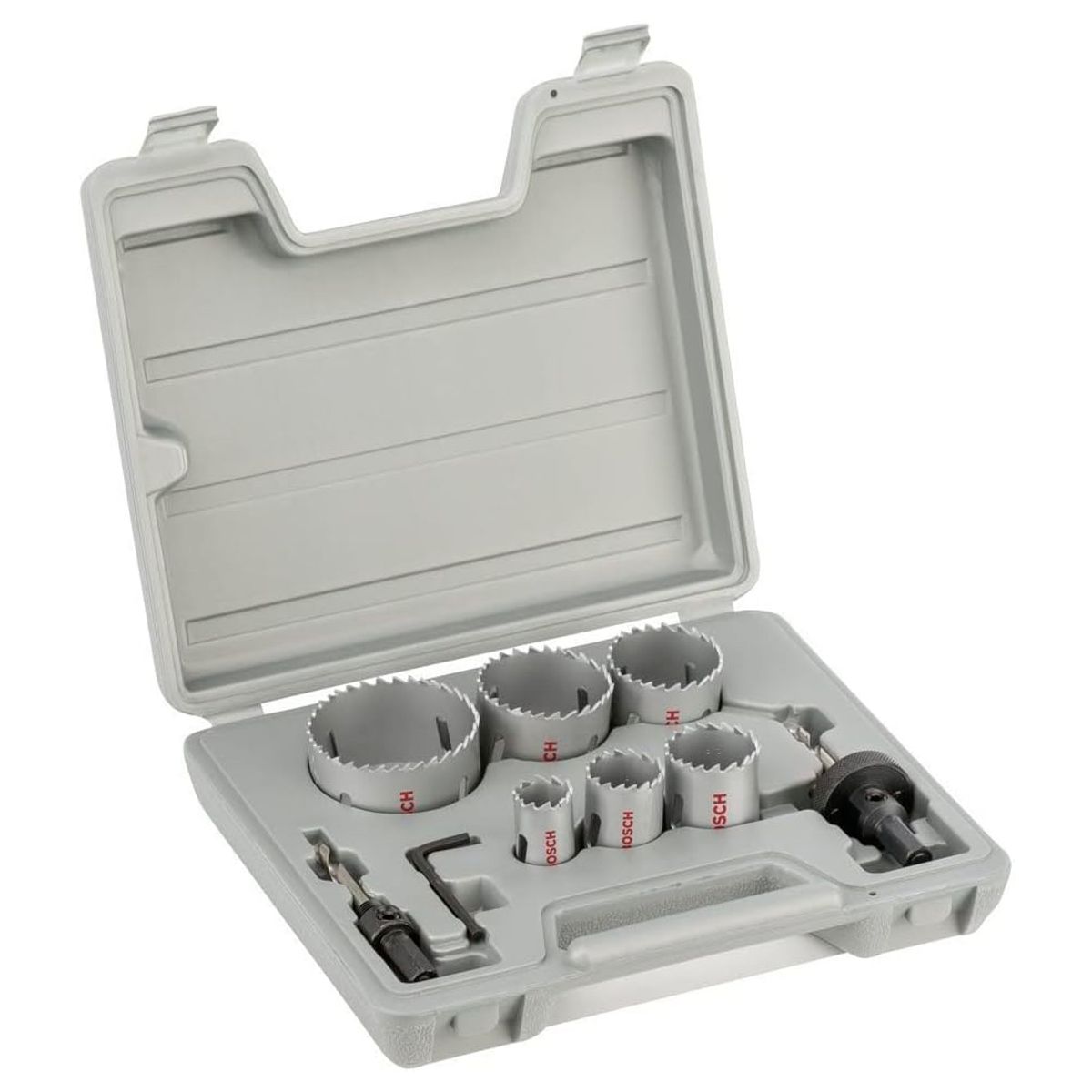 BOSCH - Set Sierras Copa Bim 9 Piezas Bosch Madera Metal + Chuck