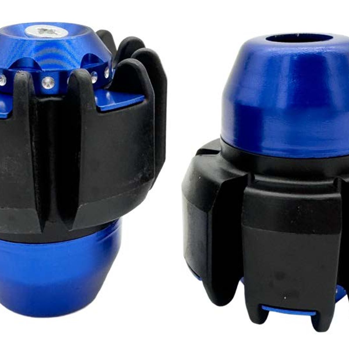 GENERICO - Par Slider Para Llanta De Motocicleta Protecion Contra Caidas 53cm Alumino Azul