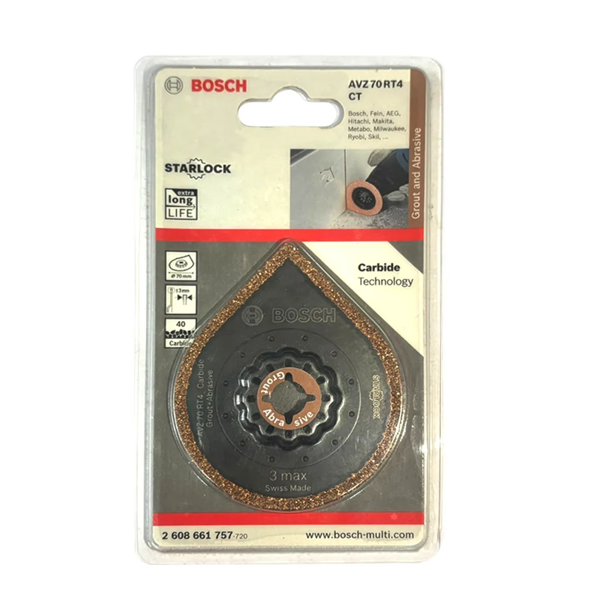 BOSCH - Disco 3 en 1 Bosch AVZ 70 RT4 Multifunción Resistente