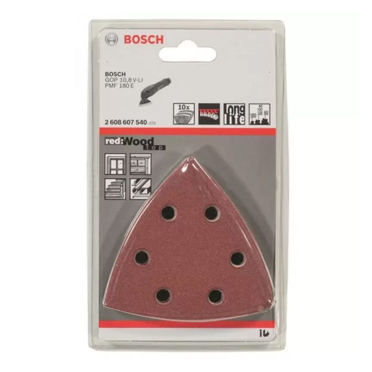 BOSCH - Set 10 Hojas Lija Madera Bosch Wood Top