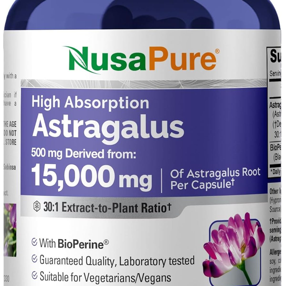 GENERICO - Astragalo Extracto de raíz de 301 NusaPure