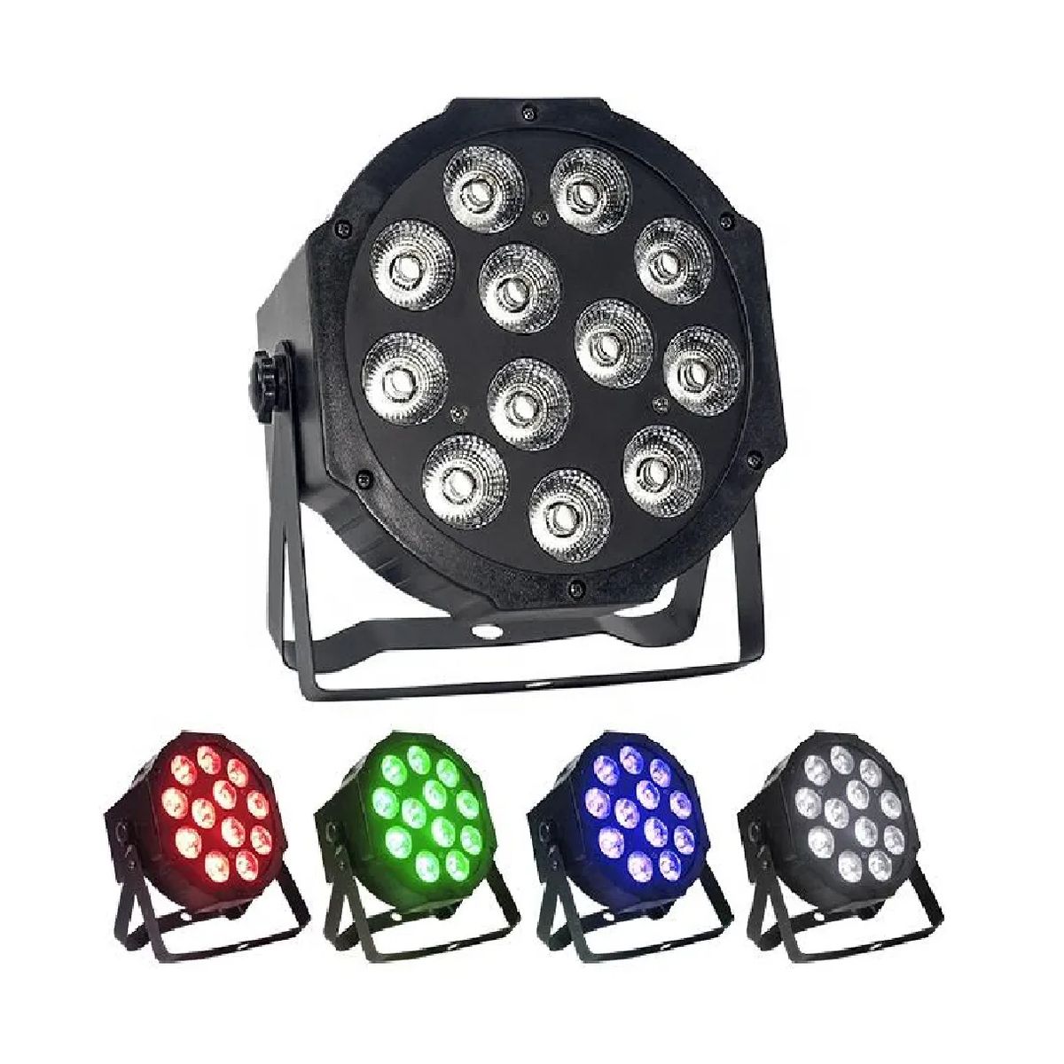GENERICO - Tacho Par 12 Led Mini Rgb Dmx Con Trípode