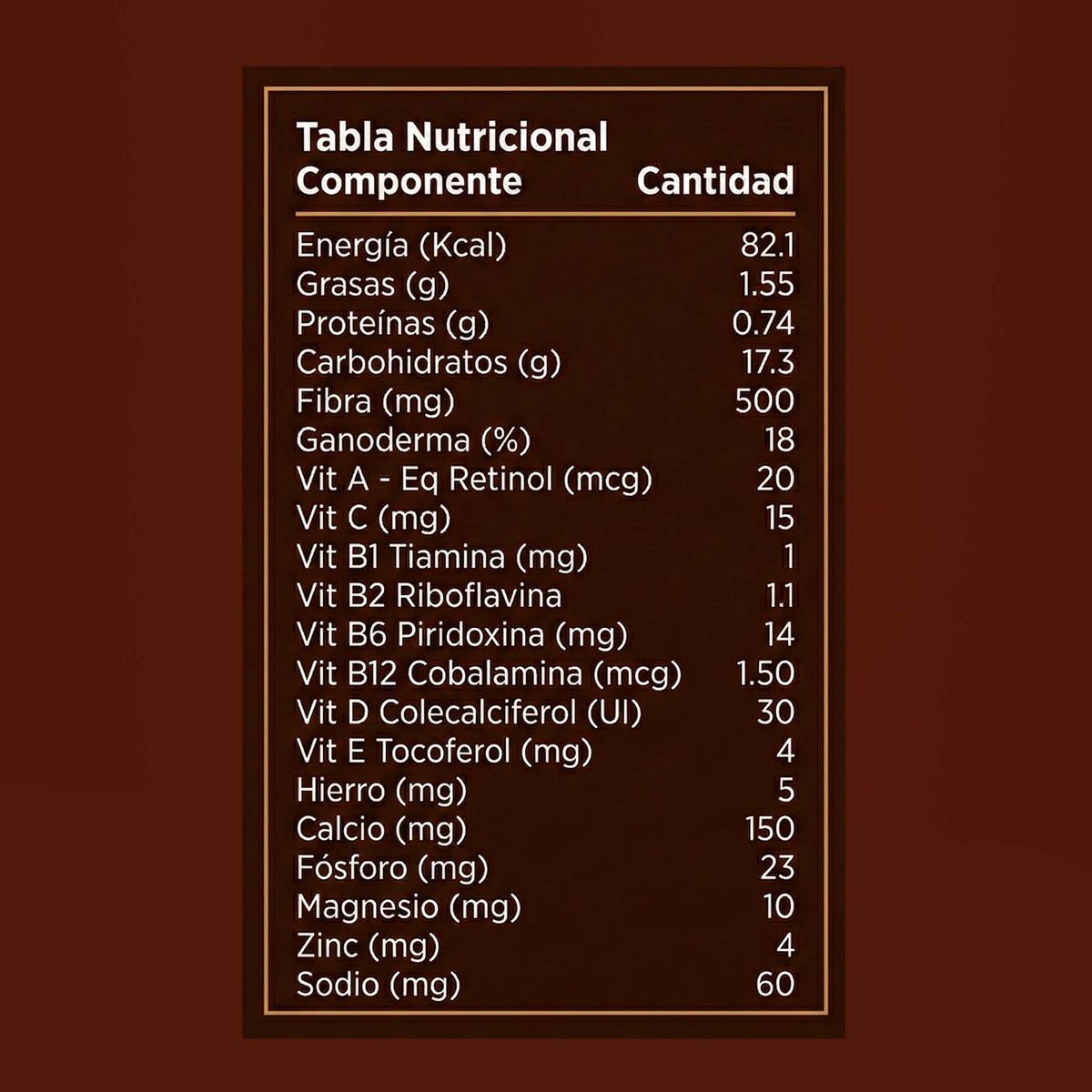 GENERICO - Café Capuchino con Ganoderma 10 en 1 - Multivitamínico y Energizante - 500g