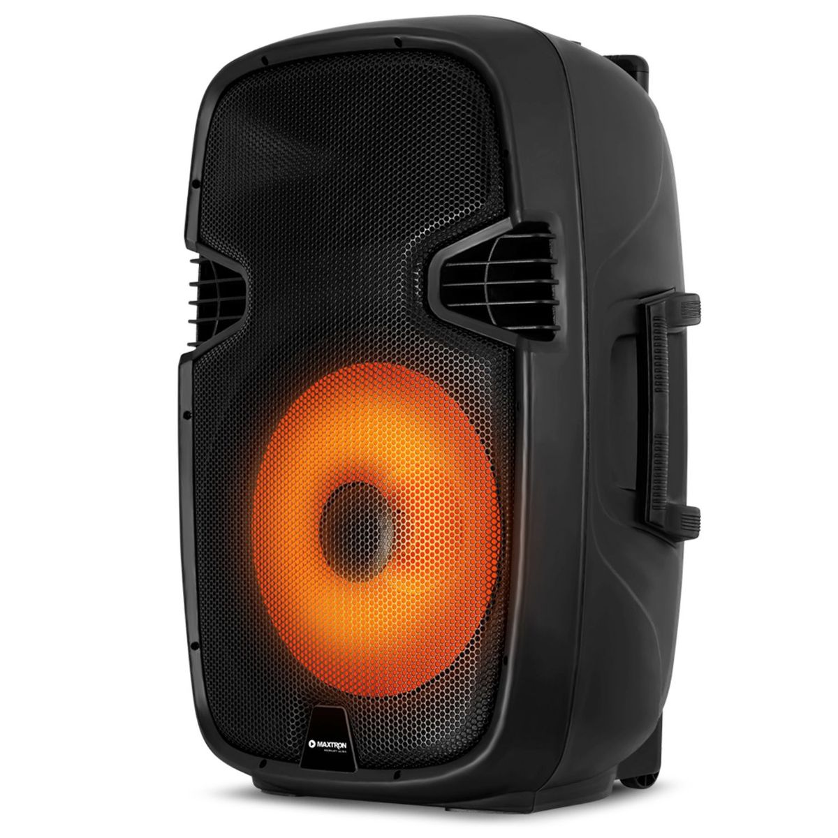 MAXTRON - Parlante Maxtron MX1550V MERKURY ULTRA 15" USB BT TWS Entrada AC 220V 2 micrófonos inalámbricos