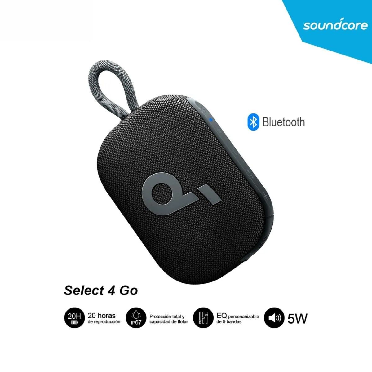 SOUNDCORE - PARLANTE BLUETOOTH ANKER SOUNDCORE SELECT 4 GO A31X1011 NEGRO