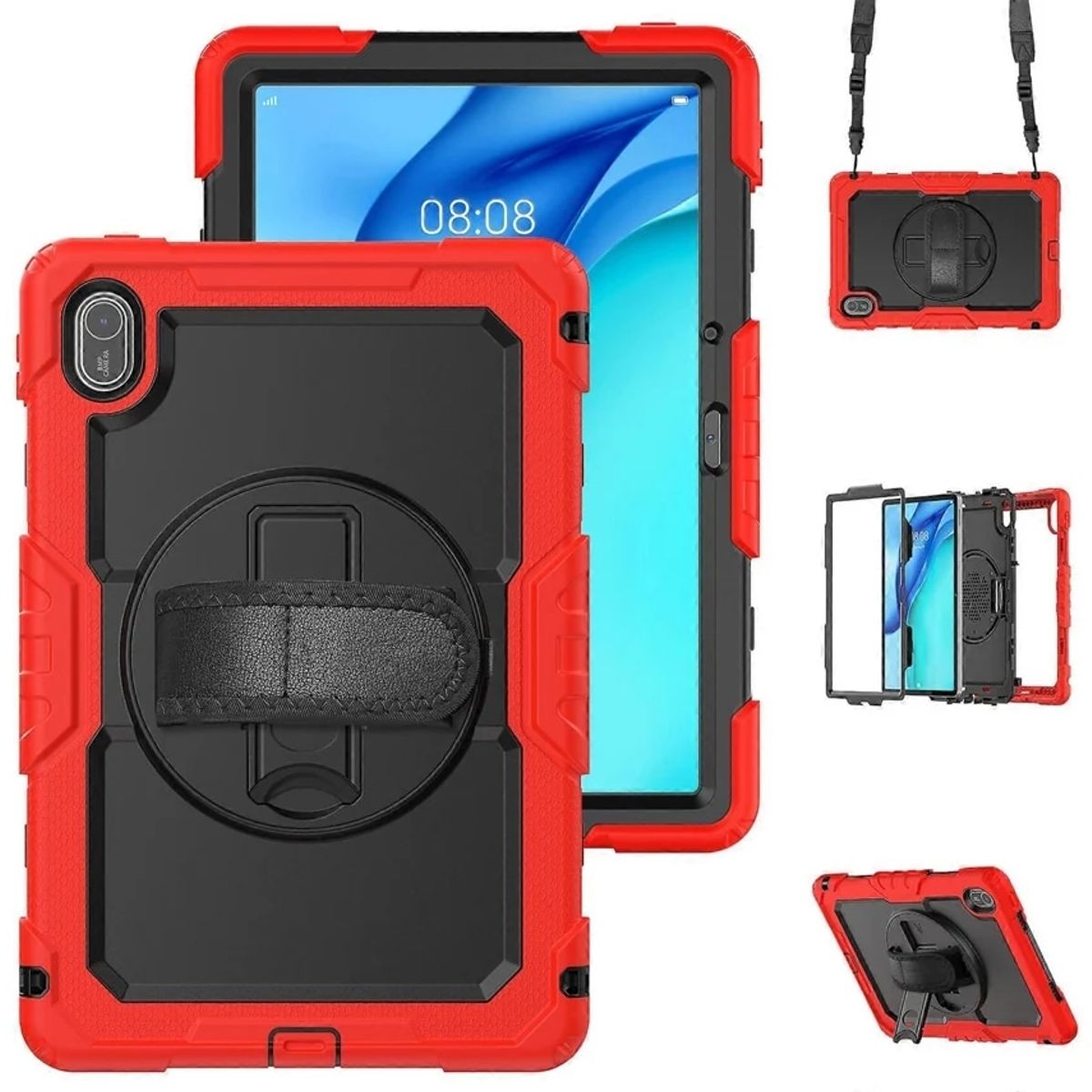 GENERICO - FUNDA ARMOR PARA TABLET HUAWEI MATEPAD SE 11 ROJO