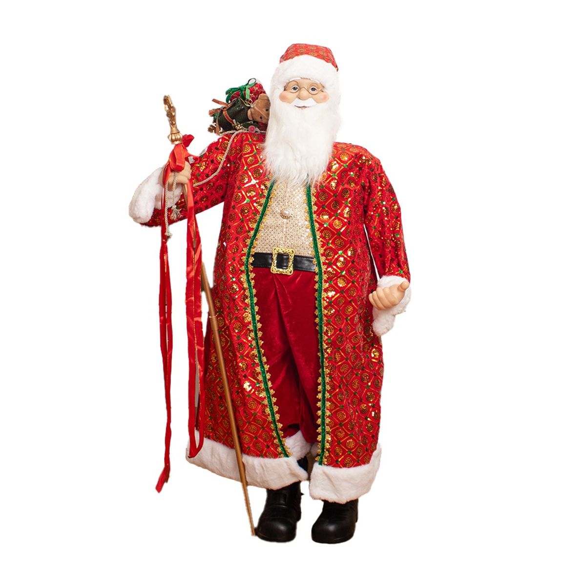 PANORAMA HOGAR - PAPA NOEL MUSICAL 120CM ROJO