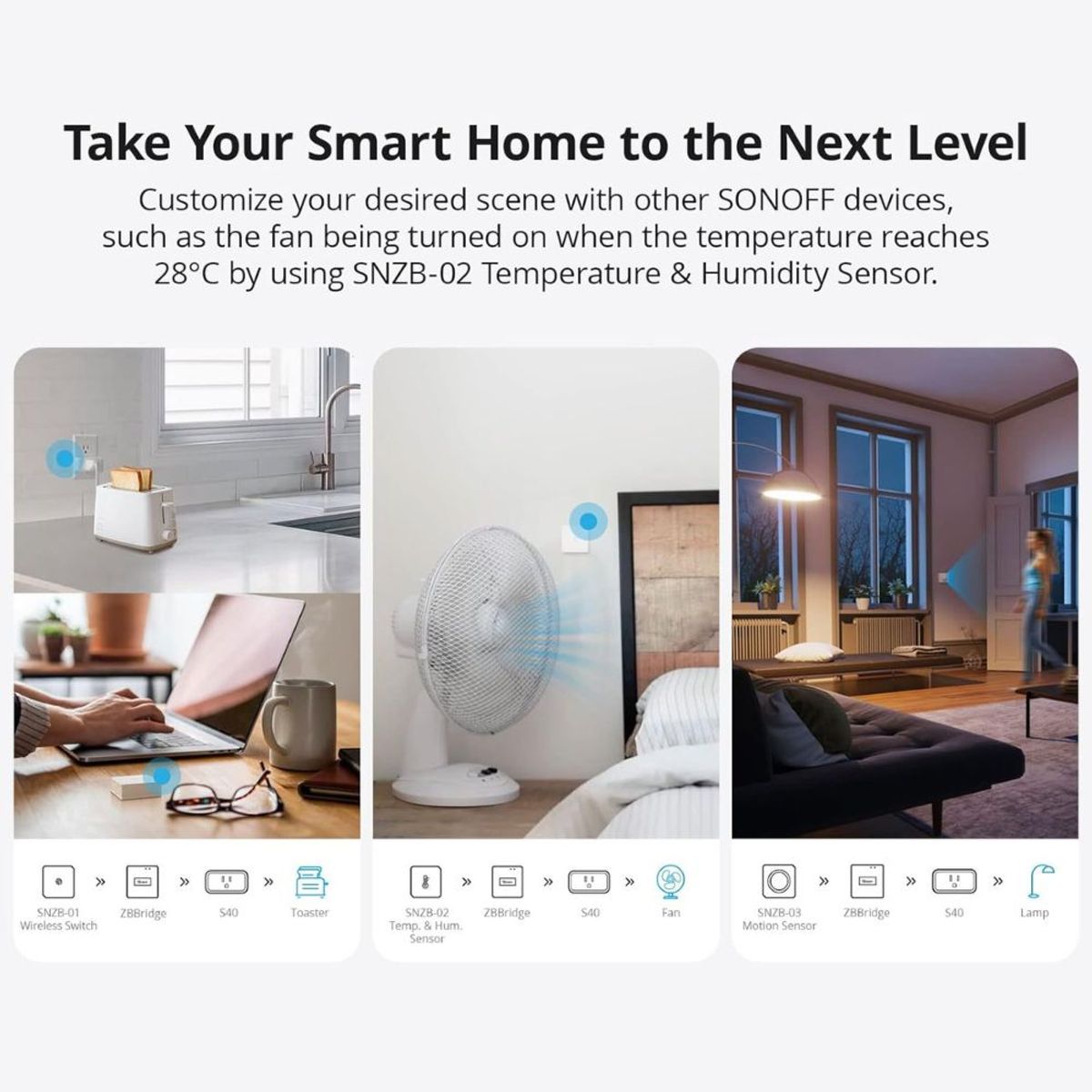 SONOFF - Enchufe Inteligente Zigbee Sonoff S40ZB TPB Lite  Alexa Wifi Blanco