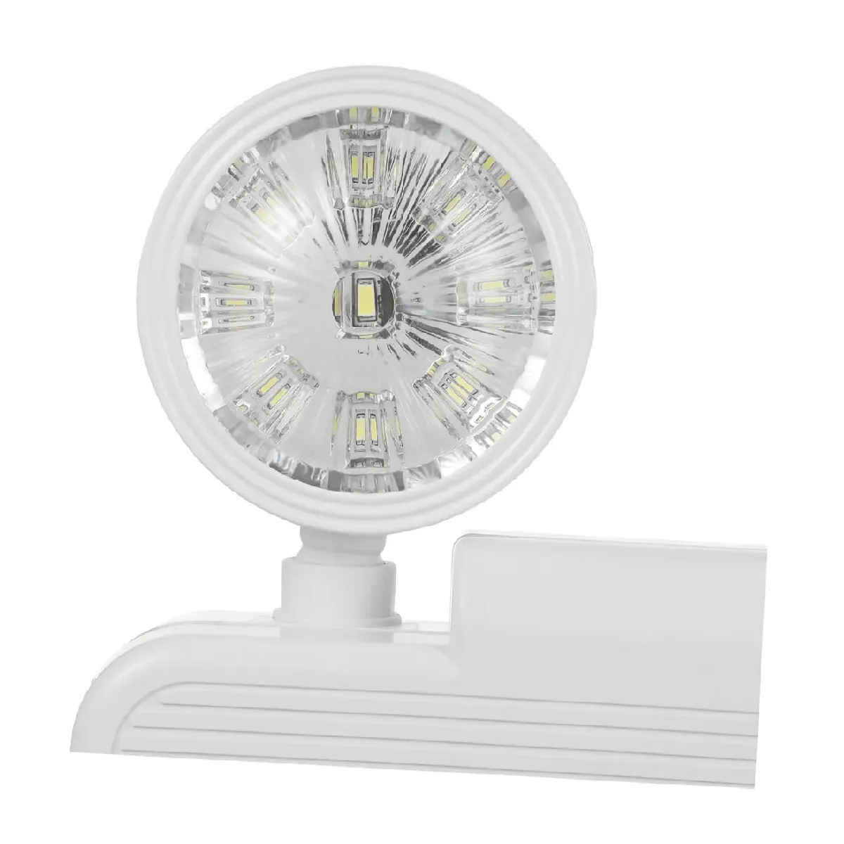 GENERICO - Lámpara De Emergencia Recargable 2 Faros Luz Led 360° Blanco