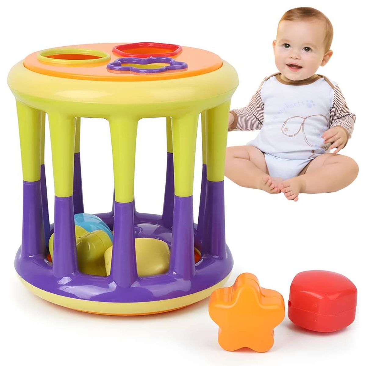 GENERICO - Juego de Encastre Didáctico para Bebés