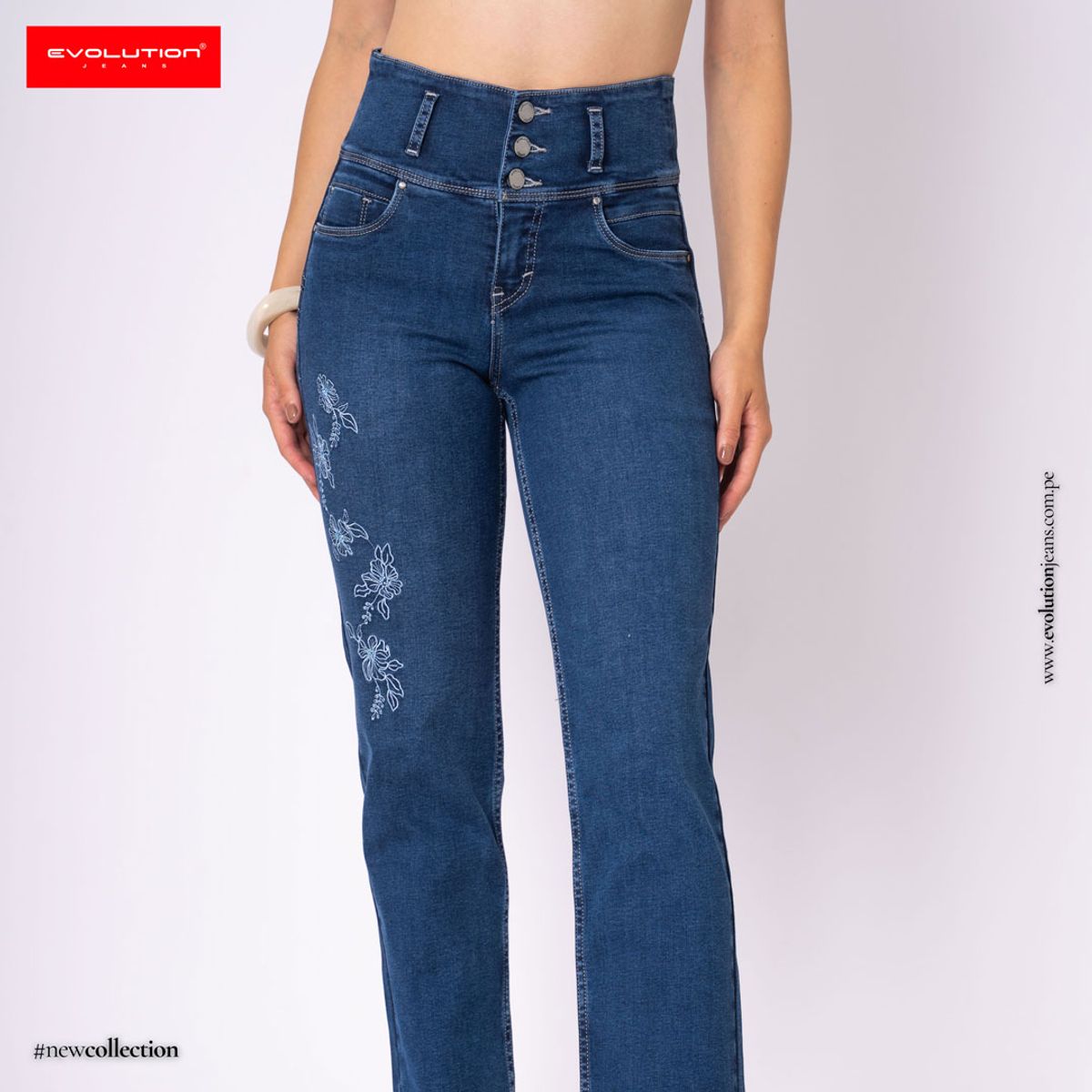 EVOLUTION - JEANS STRAIGHTLEG AILIN OSCURO