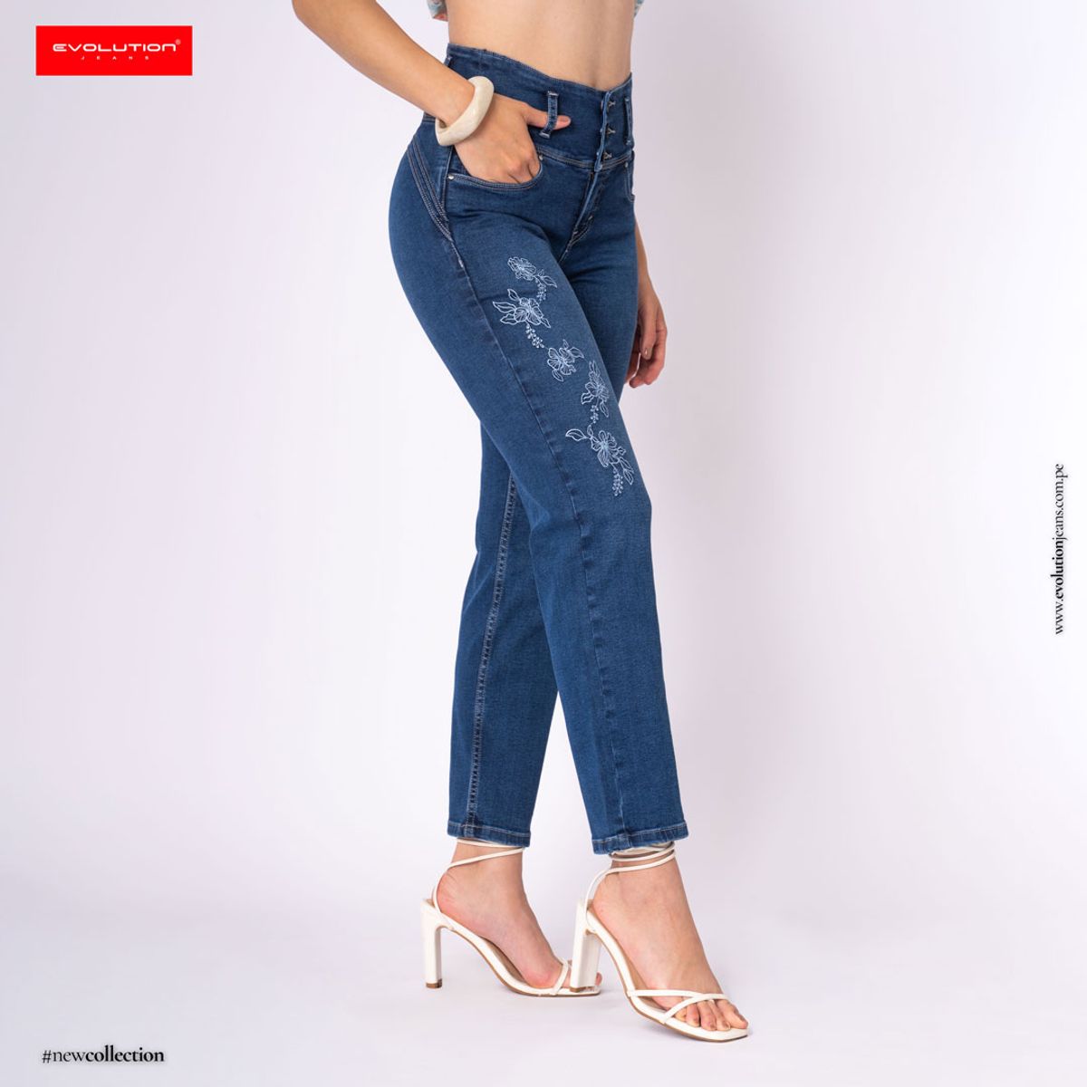 EVOLUTION - JEANS STRAIGHTLEG AILIN OSCURO