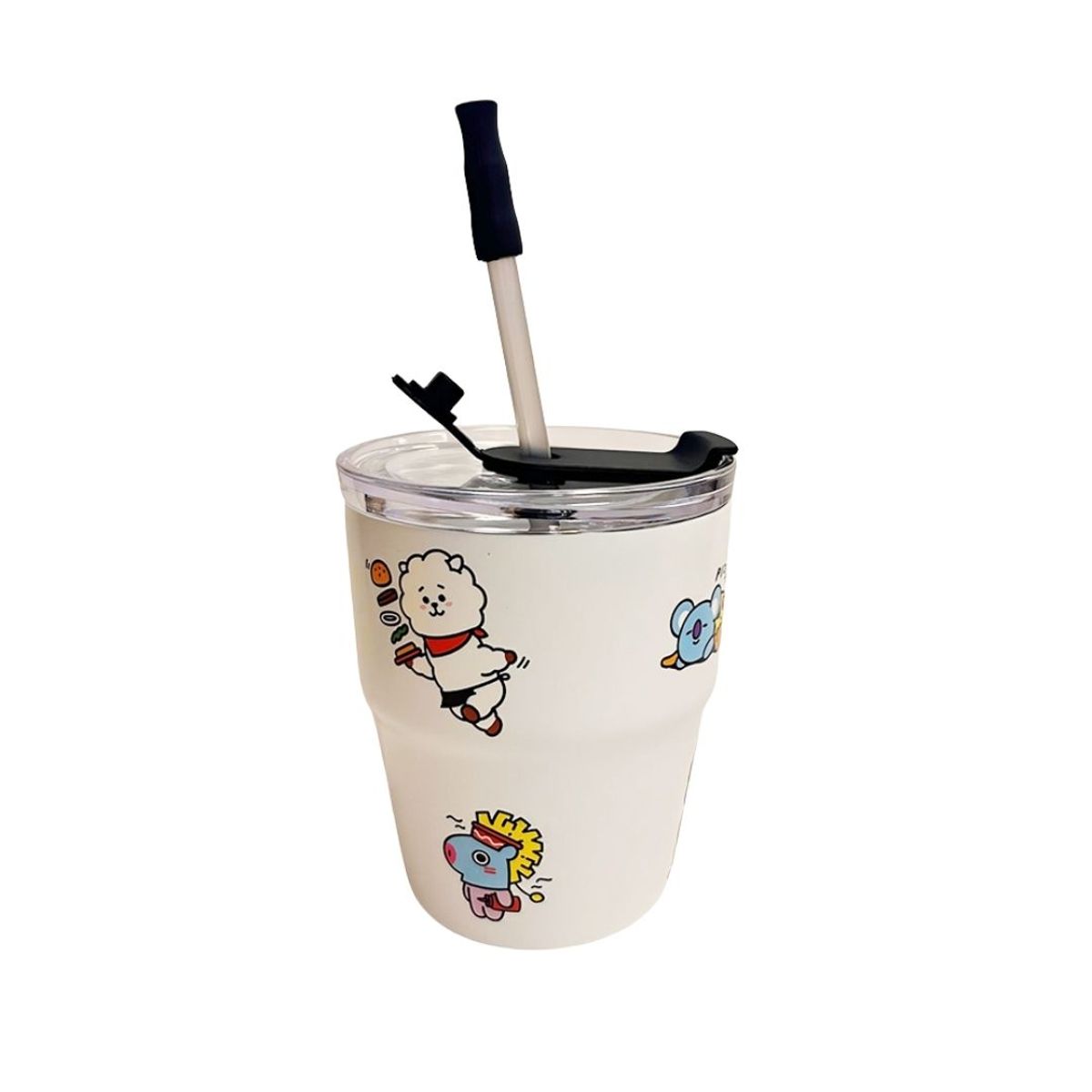 KAWAI - Mug Vaso BT21 Personajes Completos KPop Kawaii 350 ML