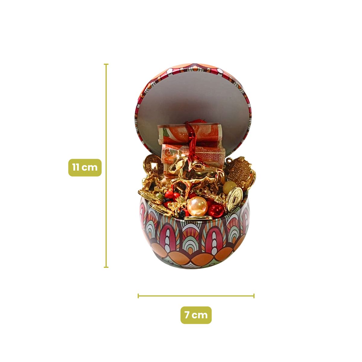 GENERICO - Set x 4 Cofres de la Suerte - Amuleto 2026 Año del Caballo